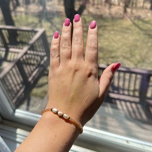 Fresh water pearl stretchy bracelet